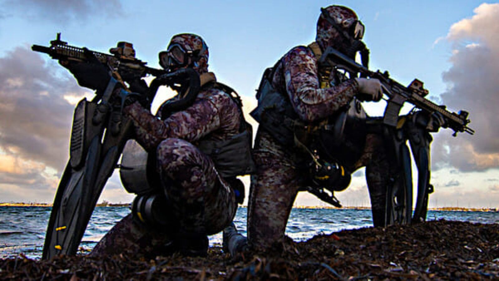 Navy SEALs conduct dive operations training in the Atlantic Ocean, May 29, 2019. SEALs are the maritime component of U.S. special operations forces and are trained to conduct missions from sea, air and land. (U.S. Navy photo by Navy Senior Chief Petty Officer Jayme Pastoric)